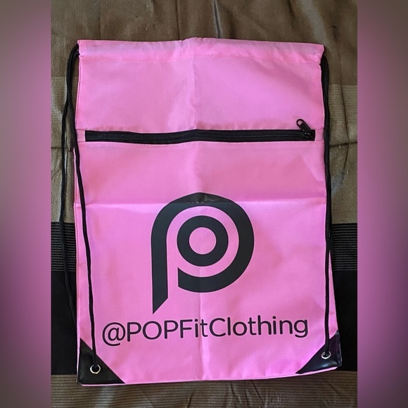 NEW- POPFIT Drawstring Bag
COLOR: BLACK / PINK. NWOT - Picture 1 of 2